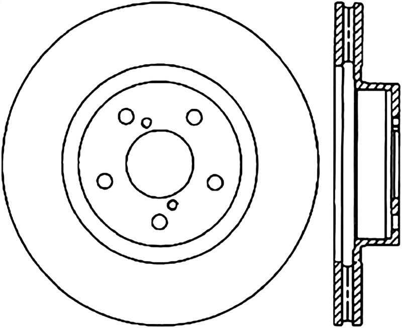 StopTech Power Slot 05-08 STi (5x114.3) CRYO Front Right Rotor