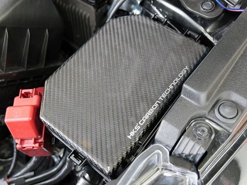 HKS DRY CARBON FUSE BOX COVER for TOYOTA GR COROLLA GZEA14H