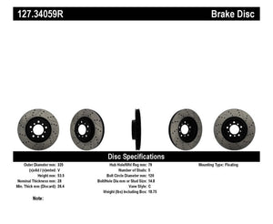 StopTech Slotted & Drilled Sport Brake Rotor