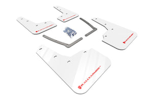 Rally Armor 16-21 Honda Civic Si Coupe White UR Mud Flap w/ Red Logo