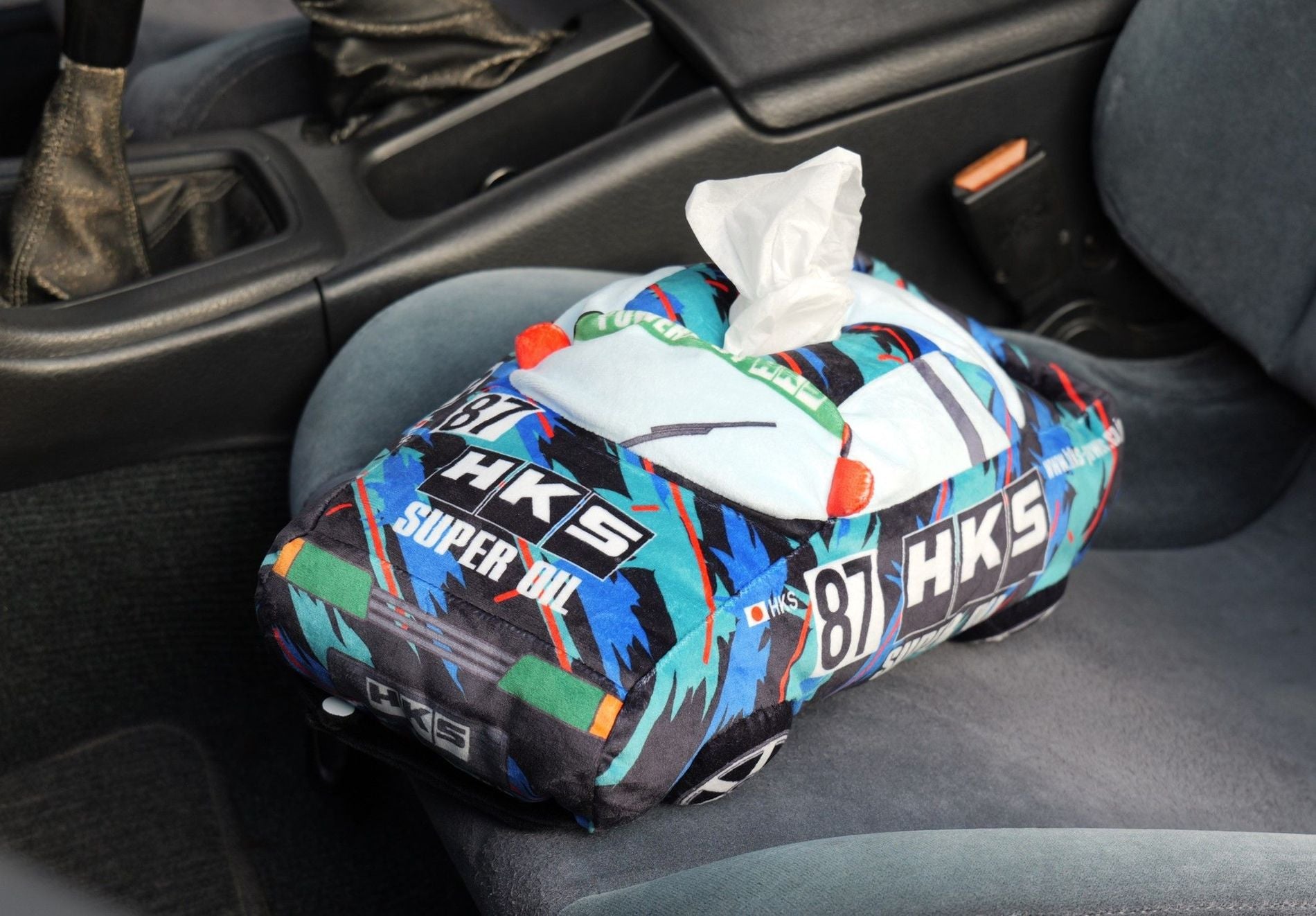 HKS TISSUE HOLDER OILCOLOR RACING CAR