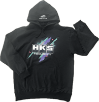 HKS HOODIE SUPER RACING BLACK XL
