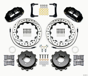 Wilwood Narrow Superlite 4R Rear Kit 12.88in Drilled 2012-Up Toyota / Scion FRS w/Lines