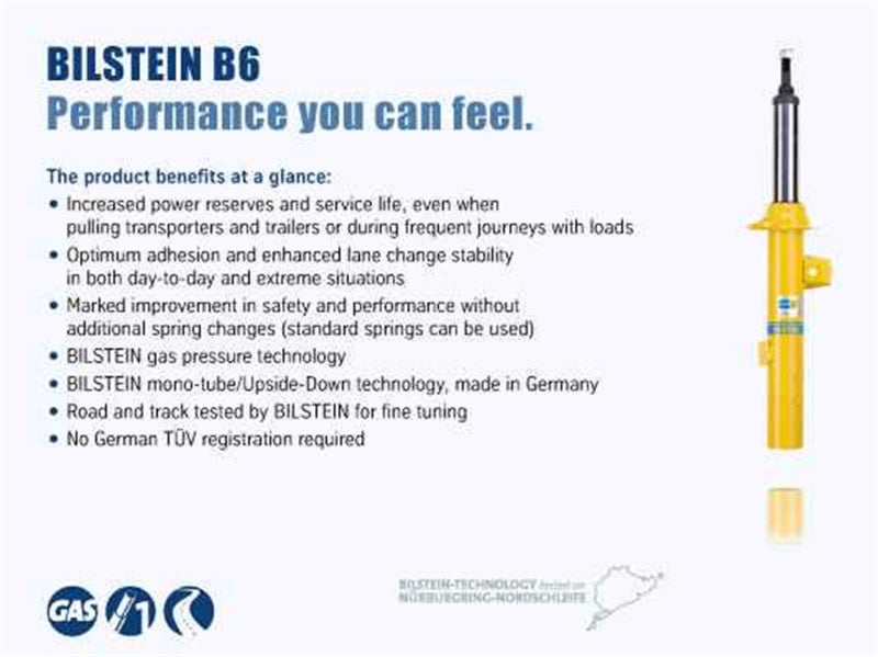 Bilstein B8 11-15 BMW 528i/ 535i/ 550i Rear Monotube Shock Absorber