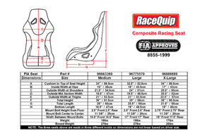 RaceQuip FIA Certified Composite Racing Seat