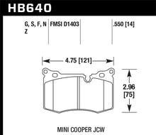 Load image into Gallery viewer, Hawk 09-10 Mini Cooper HP+ Autocross Front Brake Pads