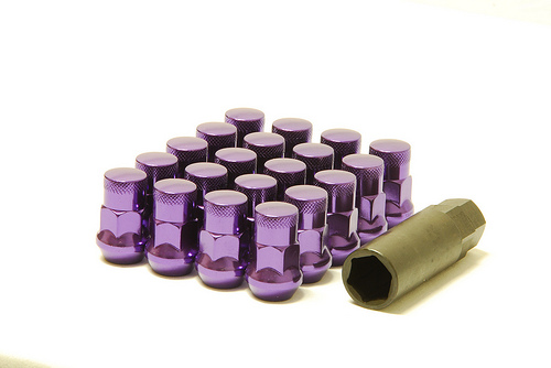 Muteki SR35 Closed end lug nuts 12x1.50 Purple