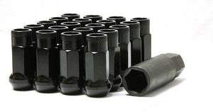 Muteki SR48 Open end lug nuts 12x1.25 Black