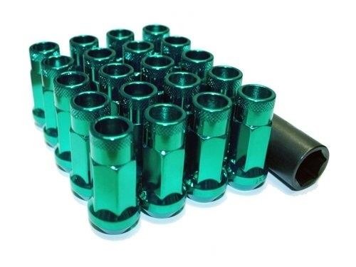 Muteki SR48 Open end lug nuts 12x1.50 Green