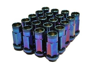 Muteki SR48 Open end lug nuts 12x1.50 Burned Blue
