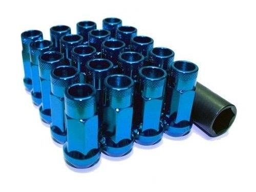 Muteki SR48 Open end lug nuts 12x1.50 Blue