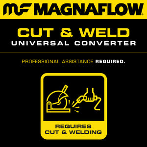 MagnaFlow Conv Universal 2 inch Angled O/O PC2 Front