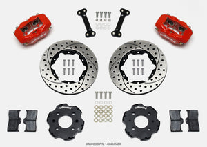 Wilwood Forged Dynalite Front Hat Kit 11.00in Drilled Red Integra/Civic w/Fac.240mm Rtr