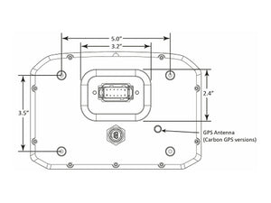 AEM Digital Display CD-7L logging race dash, CAN input only