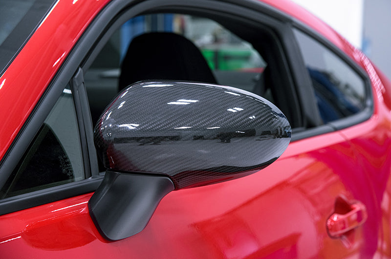OLM LE Dry Carbon Fiber Mirror Covers - 2022+ Toyota GR86/Subaru BRZ
