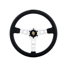 Load image into Gallery viewer, Momo Prototipo Steering Wheel 370 mm - Black Leather/White Stitch/Brushed Black Ano Spokes