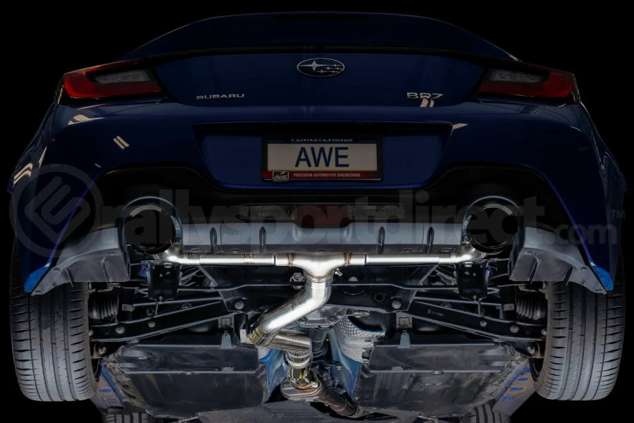 AWE Track Edition Exhaust - Diamond Black Tips - 2022+ GR86/BRZ