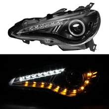 Load image into Gallery viewer, Spyder Headlight Projector DRL/LED Black for 2013+ Scion FR-S/ BRZ [ZN6/ZC6] PRO-YD-SFRS12-BK